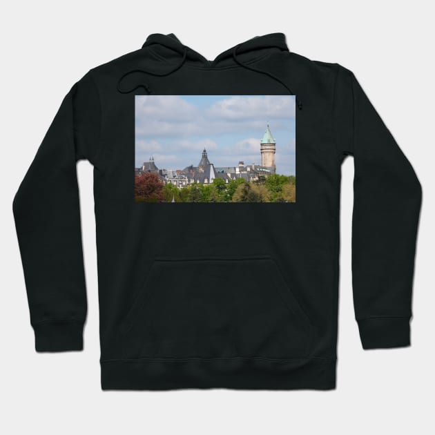 Savings Bank, Luxembourg Hoodie by Kruegerfoto